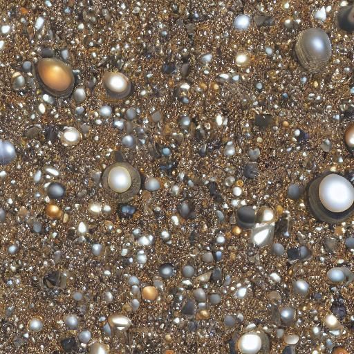 Various shapes sizes abstract dotted diamonds black pearls p...