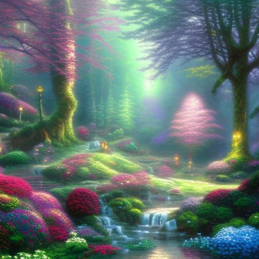 Enchanted fairy land forest