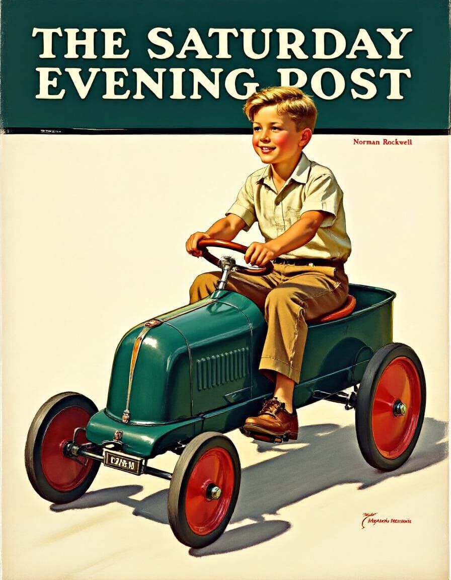 In the Style of Norman Rockwell  by @Kal Kockswain