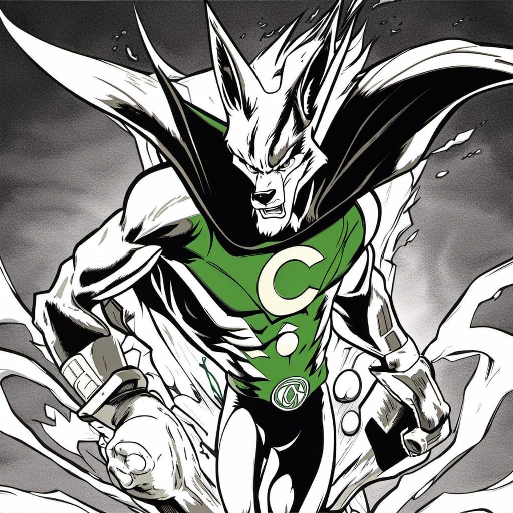 Wile E. Coyote, Green Lantern Genius #2 - AI Generated Artwork