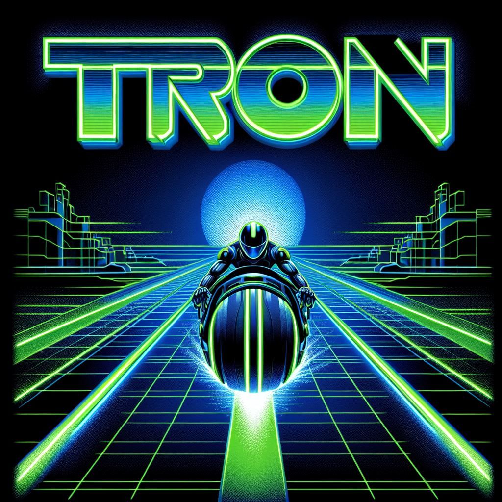 1982 Apple II game Tron