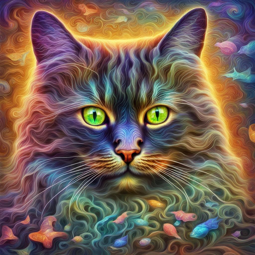 deep dream cat