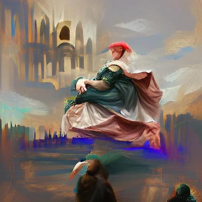 Digital concept painting, renaissance era