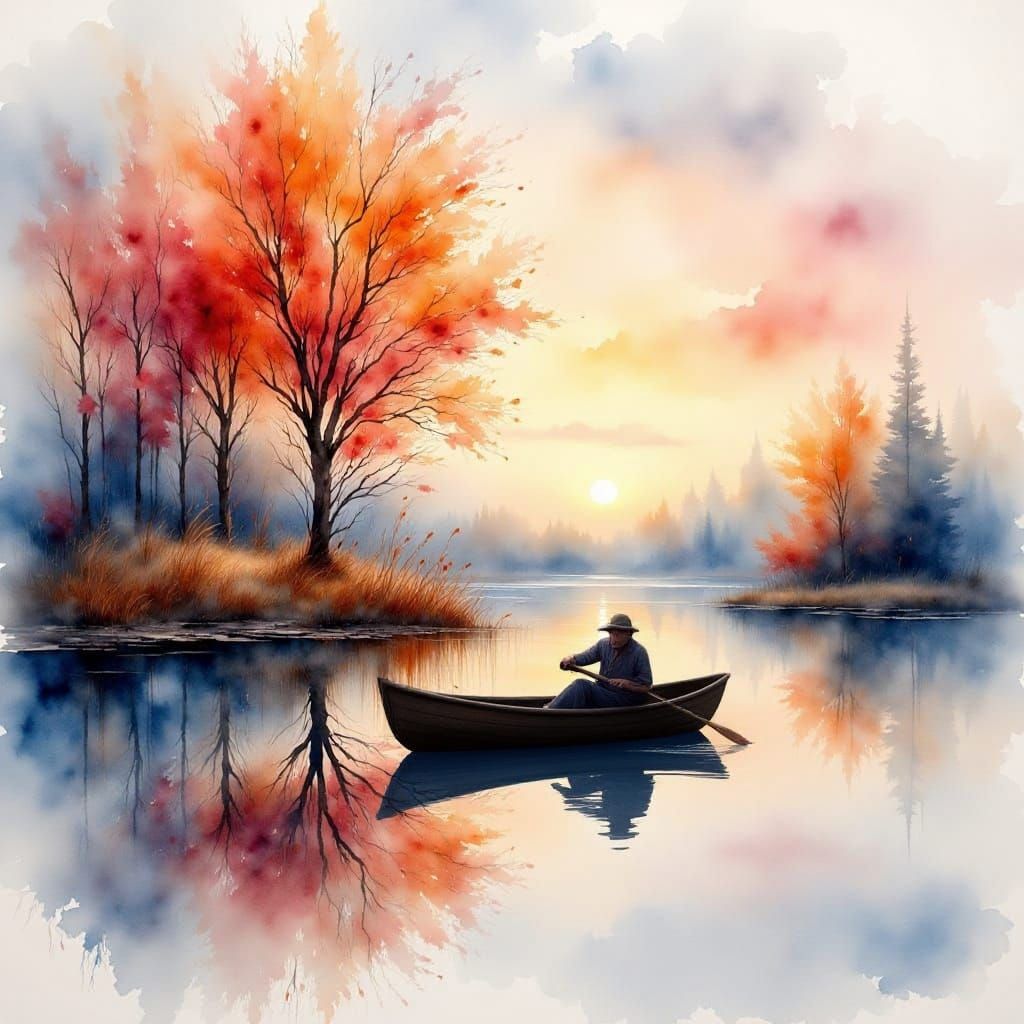 Sunset at the Lake 2  by @Lady of the Thorns