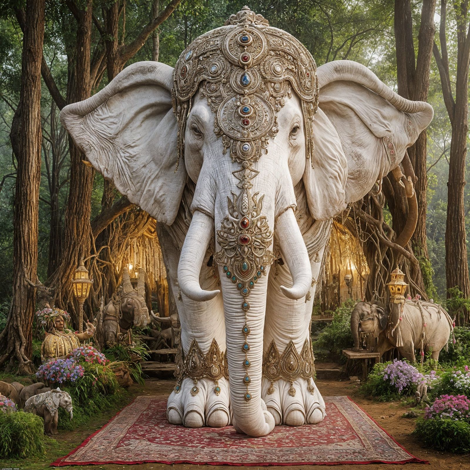 A majestic white elephant