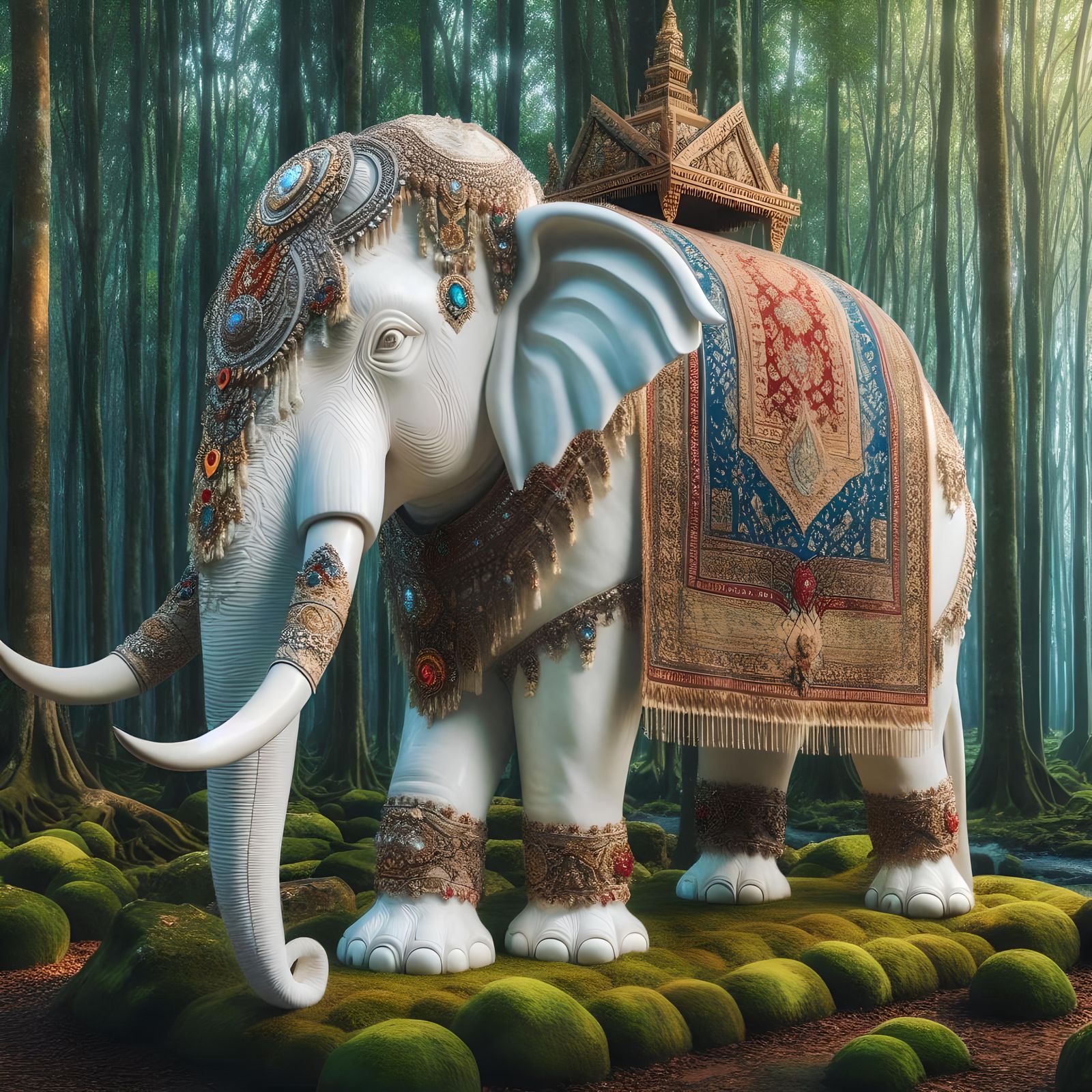 A majestic white elephant