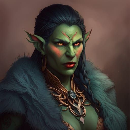 Orc Lady - AI Generated Artwork - NightCafe Creator