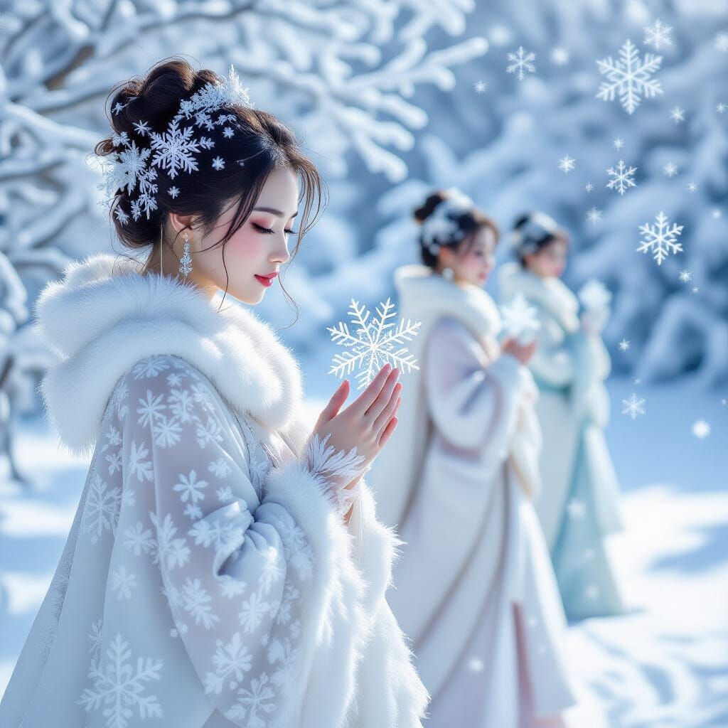 I imagine each snowflake - different, unique, a distinct memory.