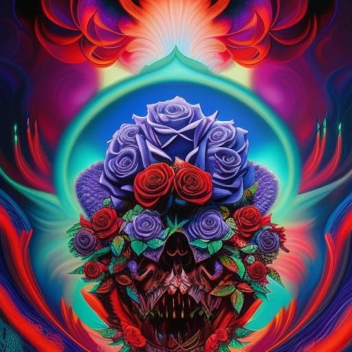 Floral Beast - AI Generated Artwork - NightCafe Creator