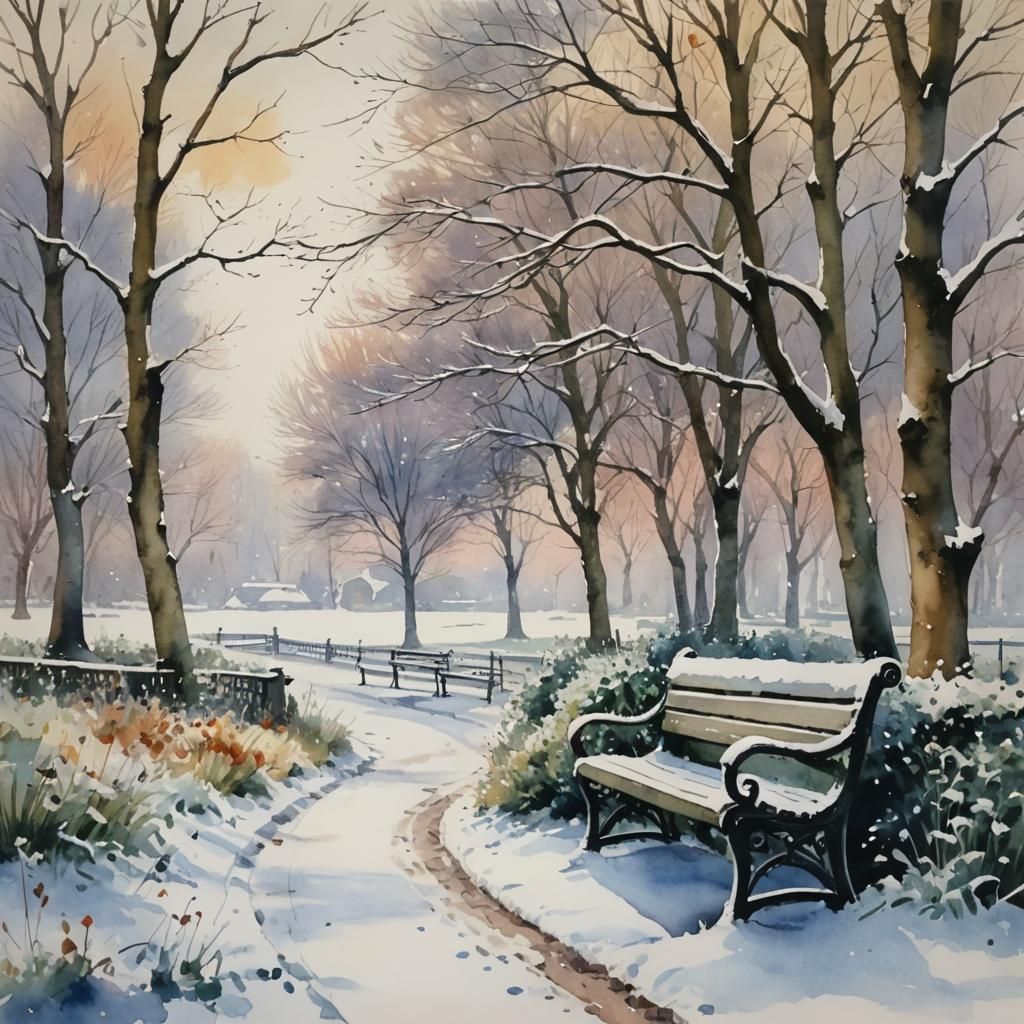 snow landscape   by @Sjieny