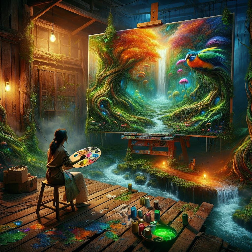 The painter of the living jungle