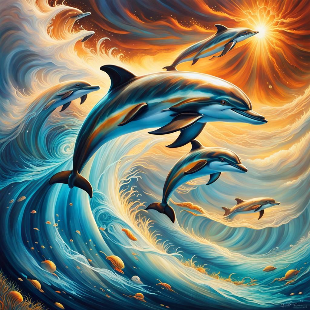 Dolphins at Play