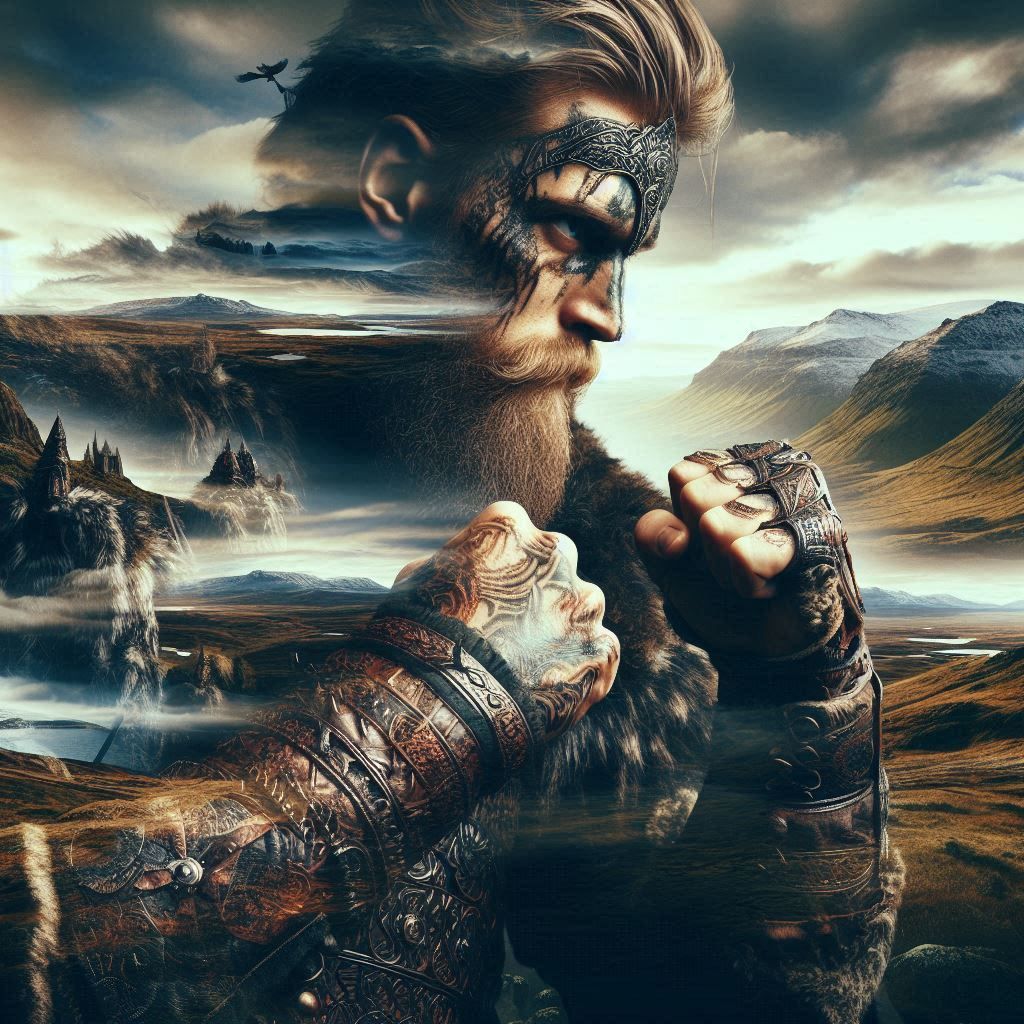 double exposure beautiful fantasy portrait landscape..