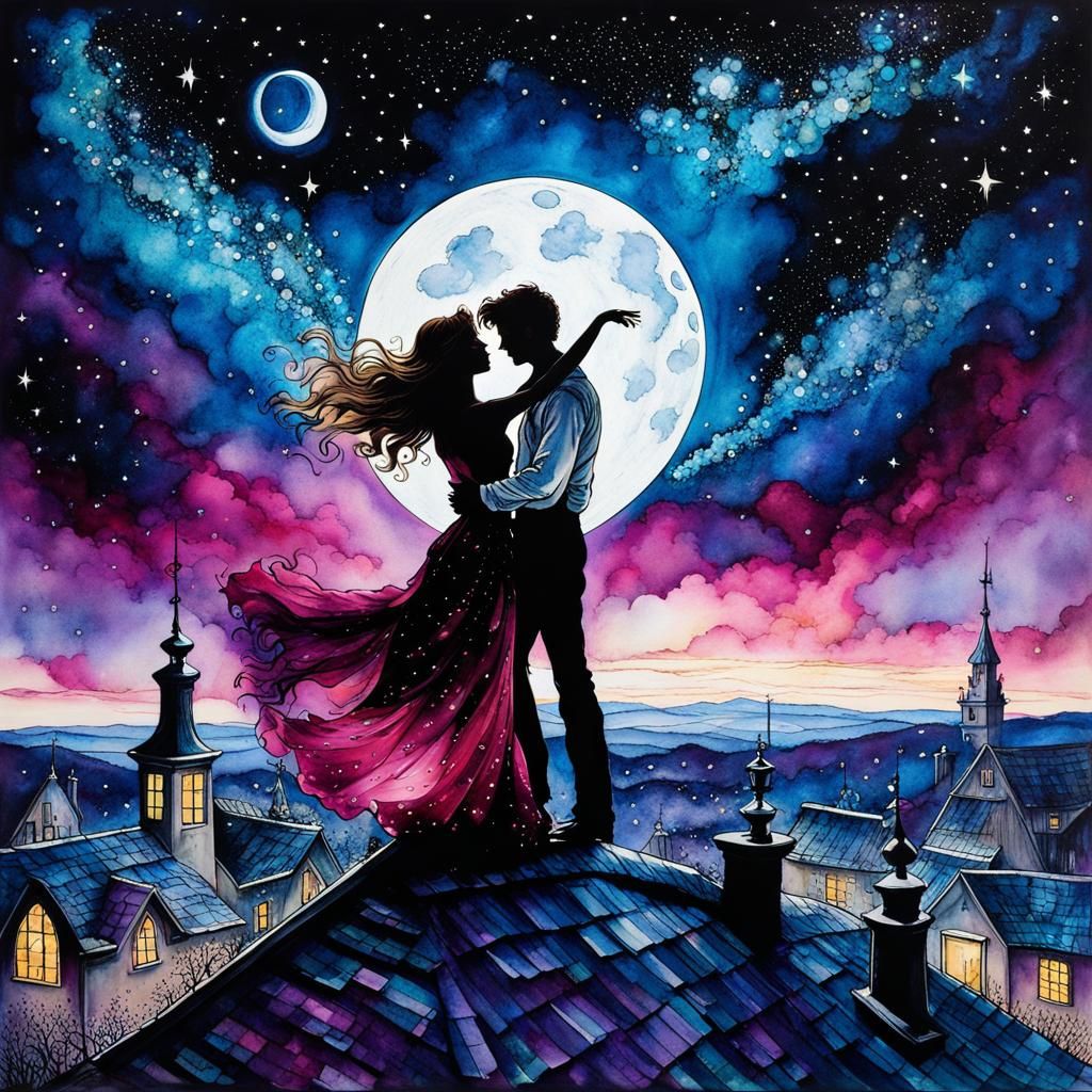 Dancing in the Moonlight  by @Ehna Rivekan