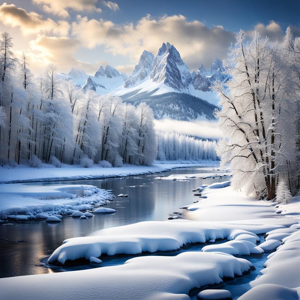 River in winter