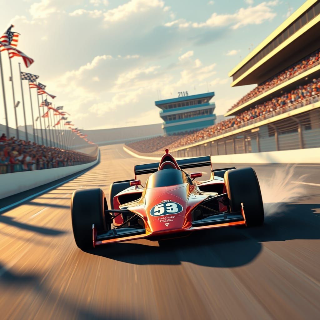 Formula one race car at Indy 500 race   by @Christian Hinrichsen
