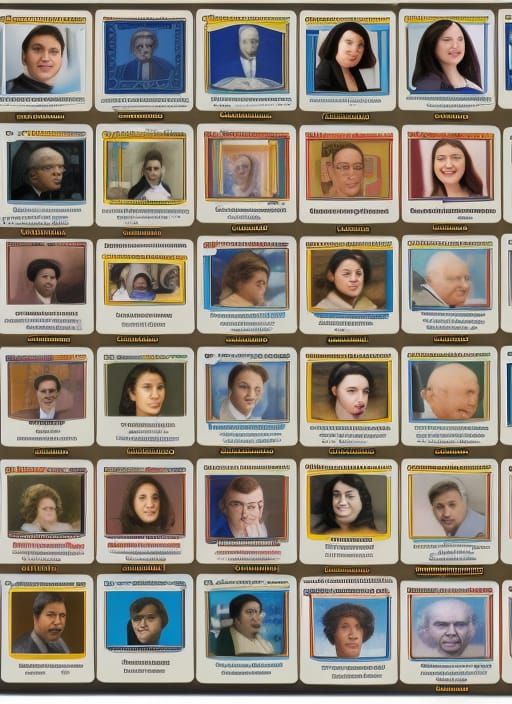Education card trading card, professor