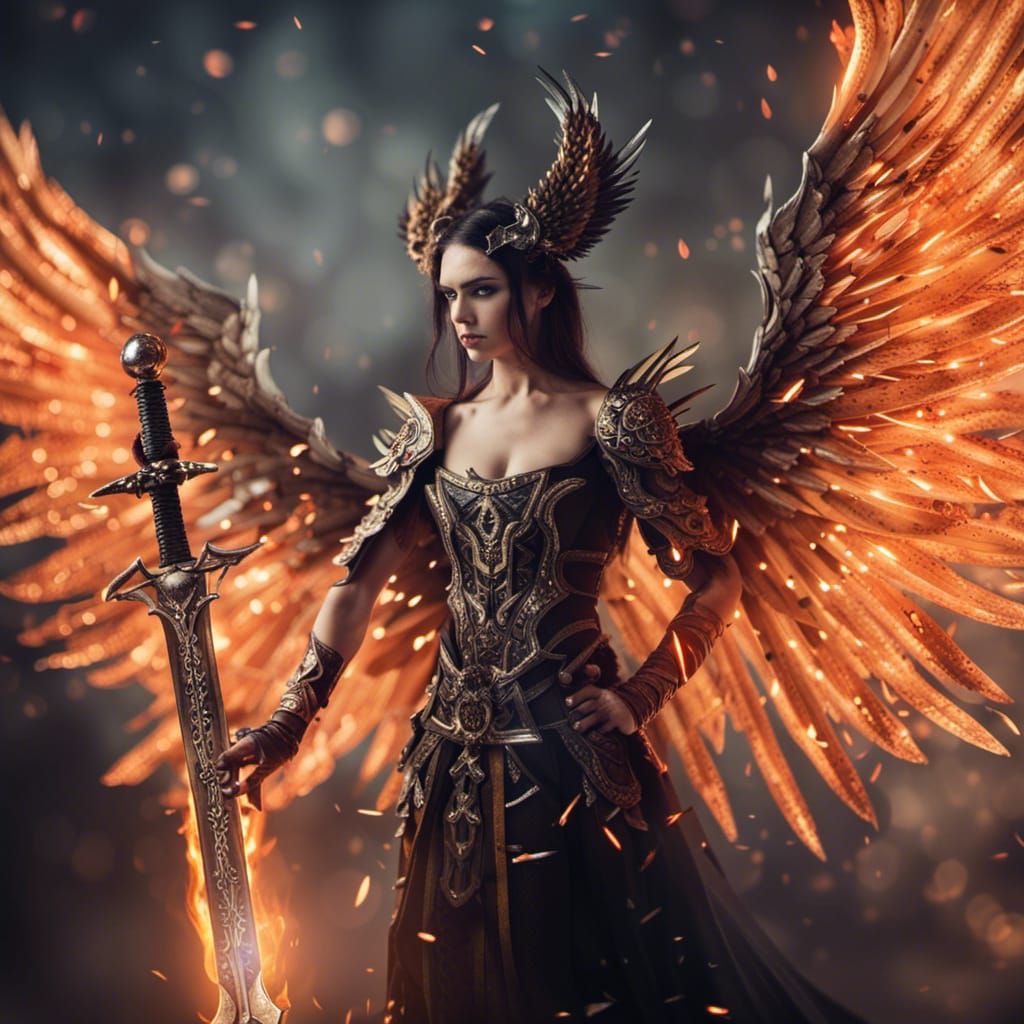 Infernal angel - AI Generated Artwork - NightCafe Creator