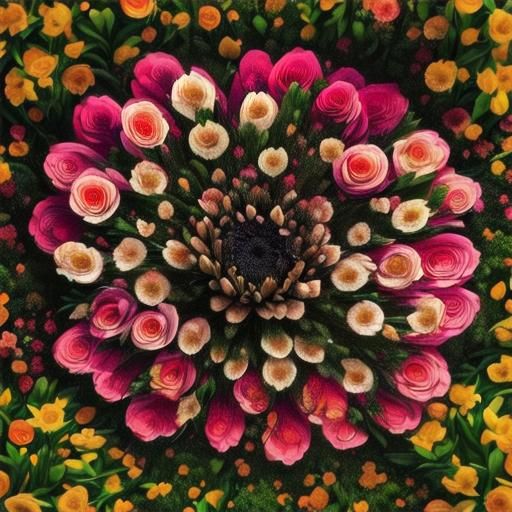 <lora:Flowers:1.0> A gigantic,   stunning, breathtaking, ext...