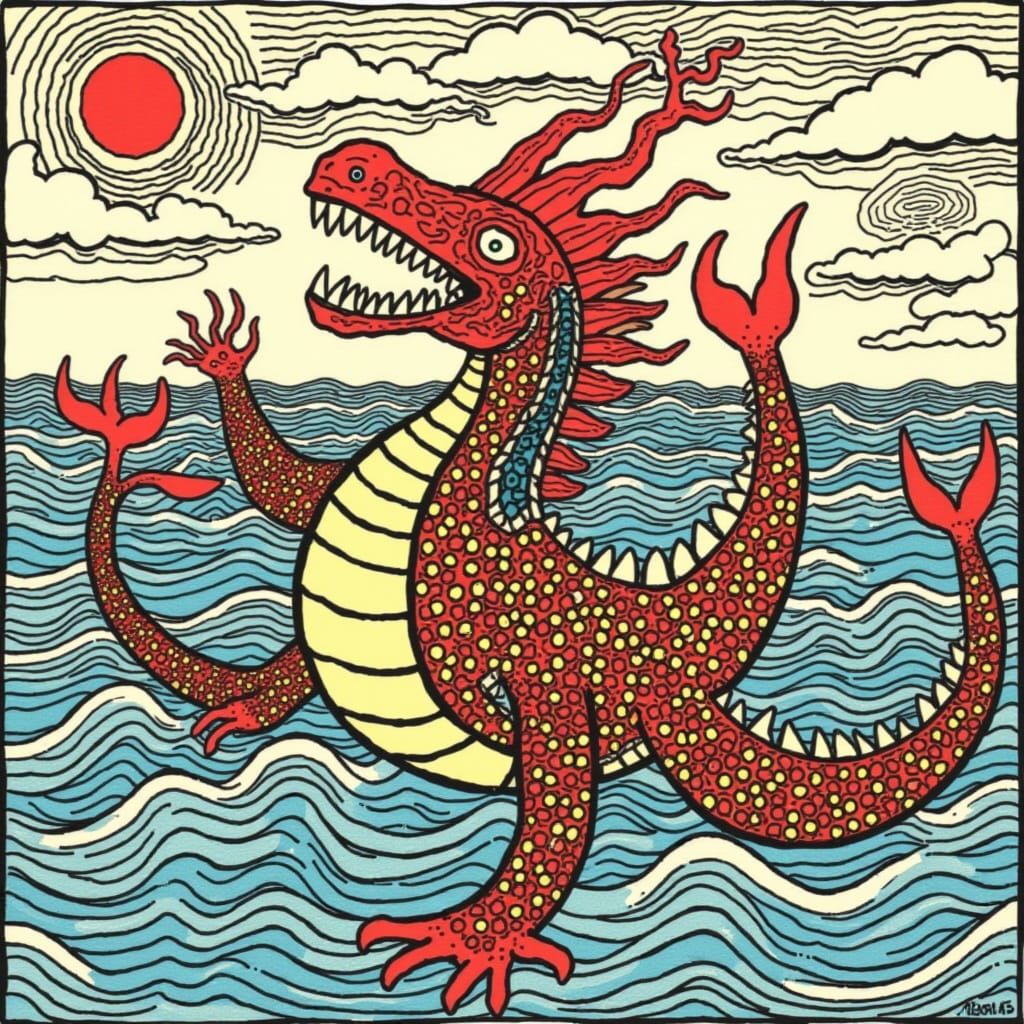 <lora:SQUIGGLE SEA:1.0> Noah’s Arc