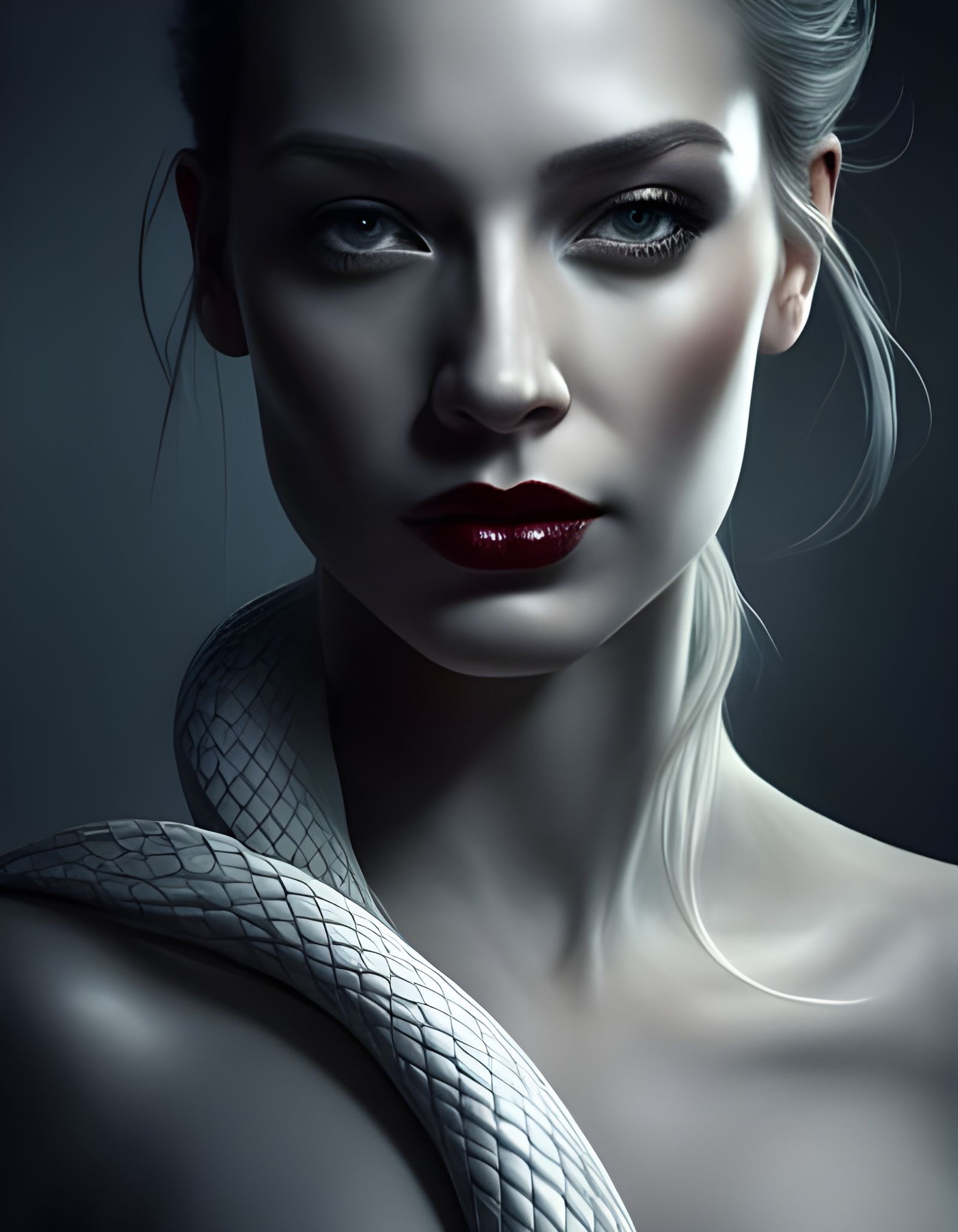 Beautiful Snake Woman - AI Generated Artwork - NightCafe Creator