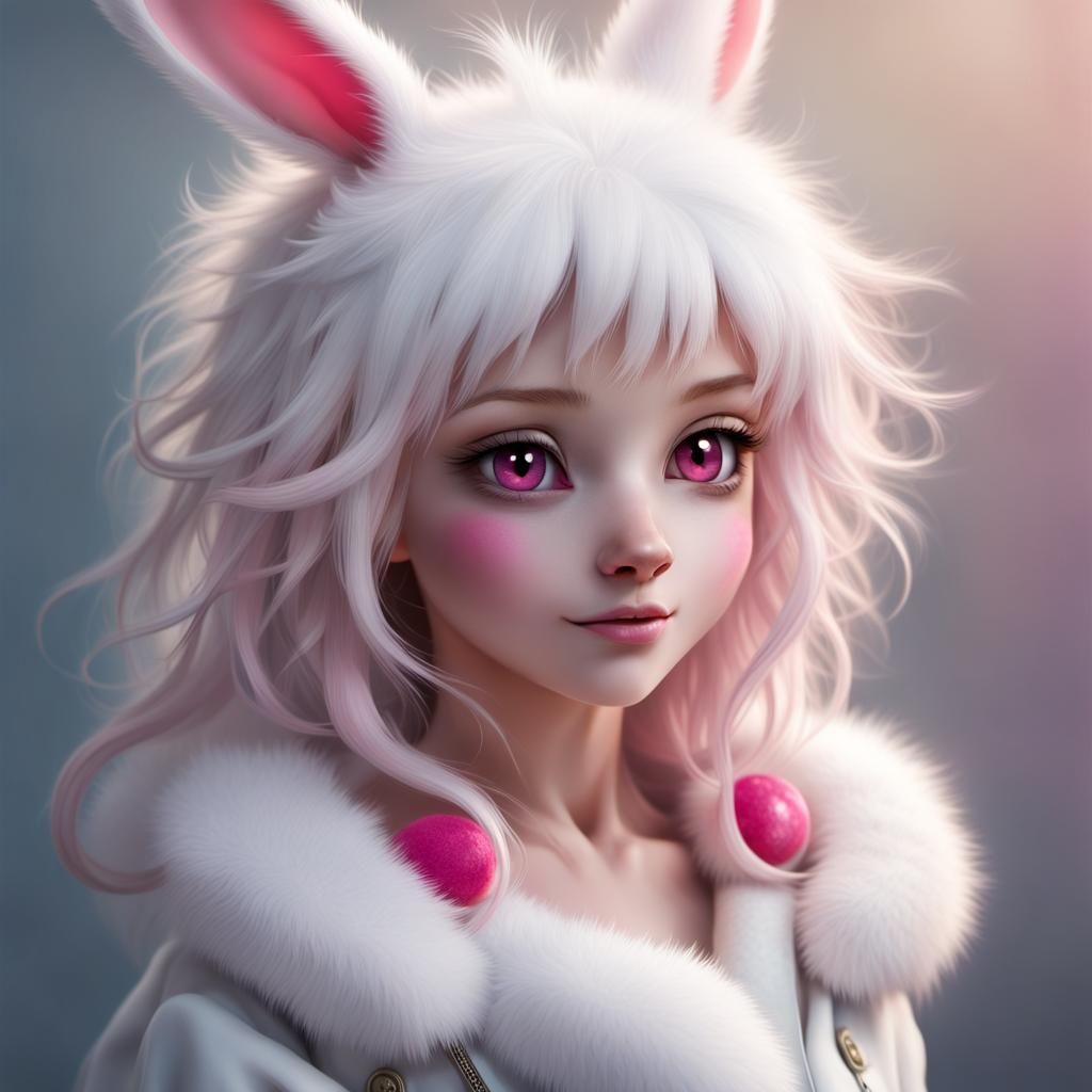 The gentle bunny girl. - AI Generated Artwork - NightCafe Creator