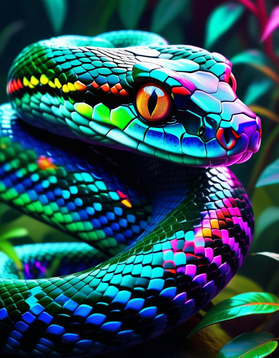 magical snake   by @Veils