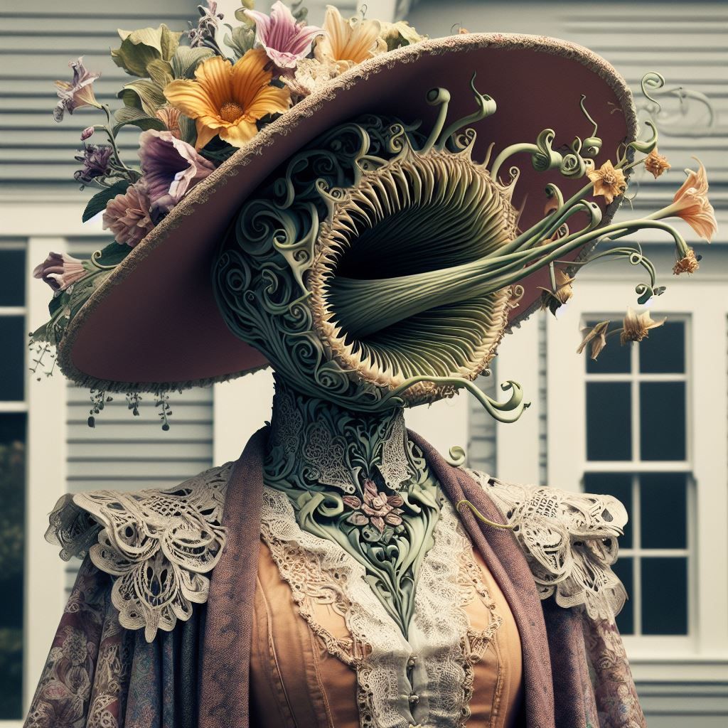 Wiccan Floral Face Hole!!!!