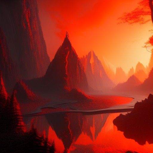 Stunning mountain Glow