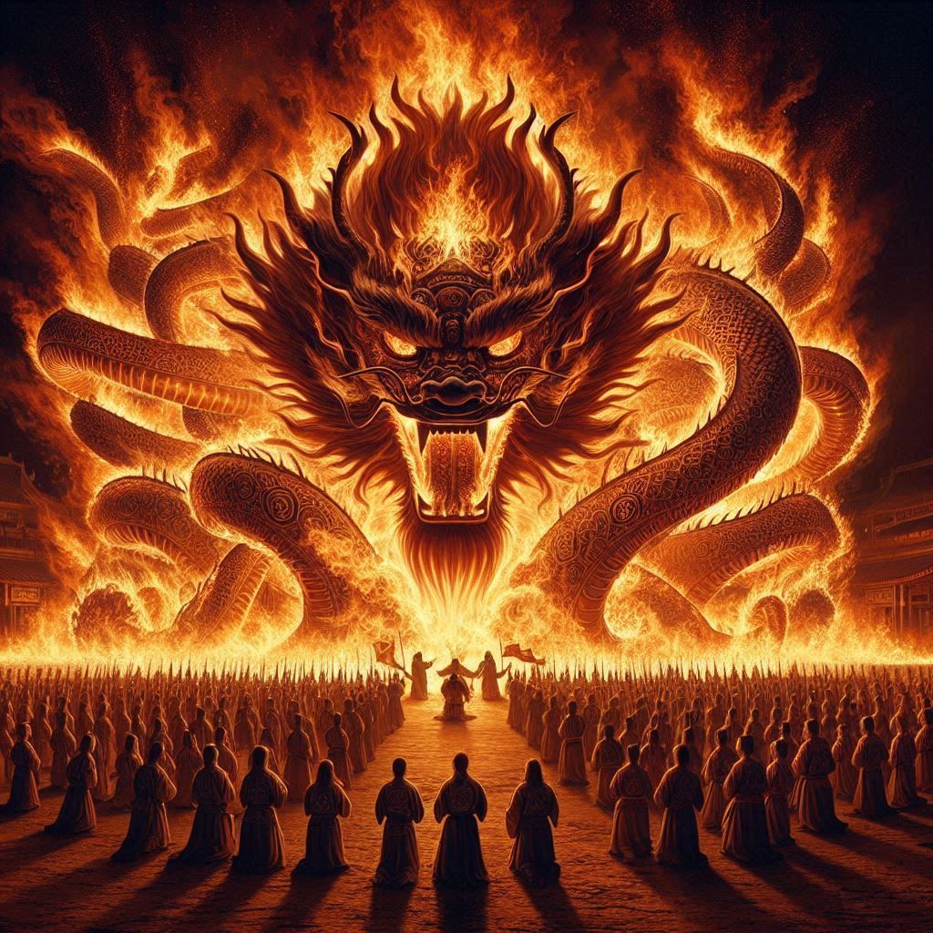 The breathtaking Fire Dragon ceremony