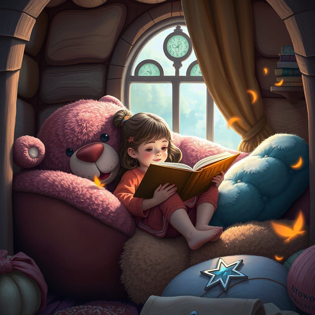 With her book
  by @CyrilL