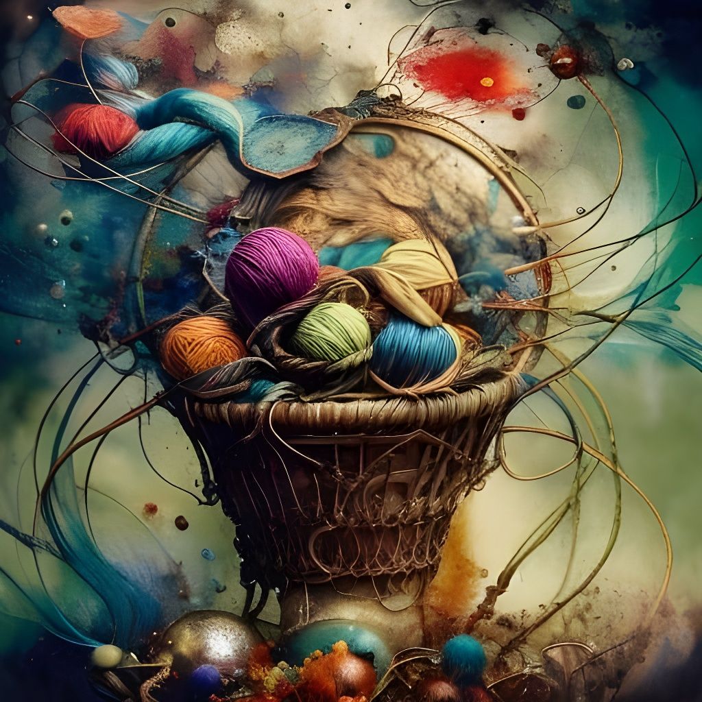 Yarn in a basket