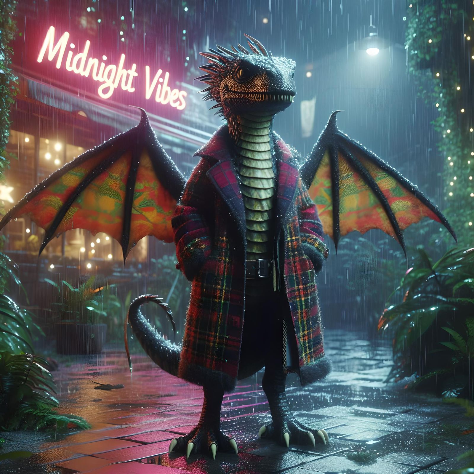 Midnight Vibes🌆 - Dragon Tartan Edition