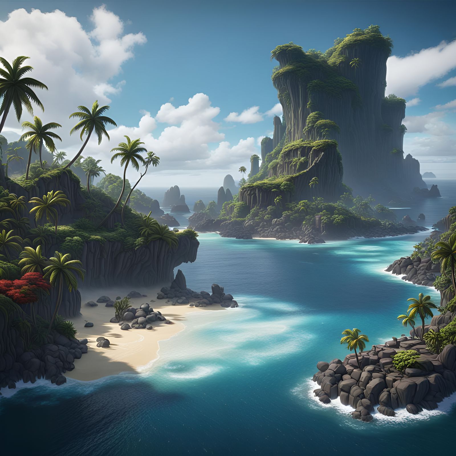 Secluded South Pacific Ocean Island   by @Todd Neddow