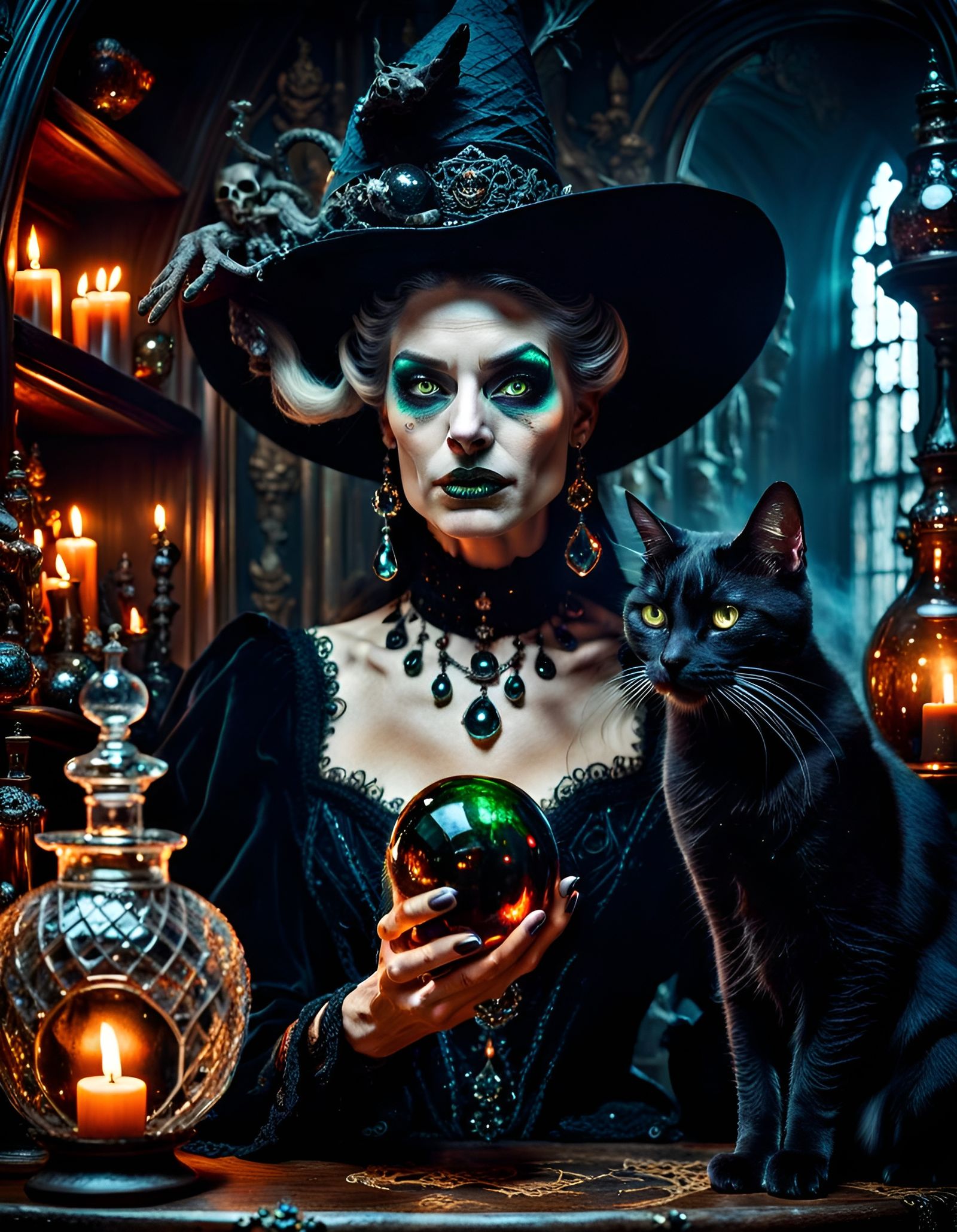 Sorceress portrait  by @Indian Summer