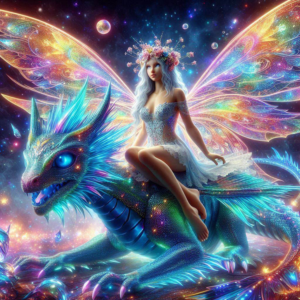 Holographic Dragon and fairy (1)