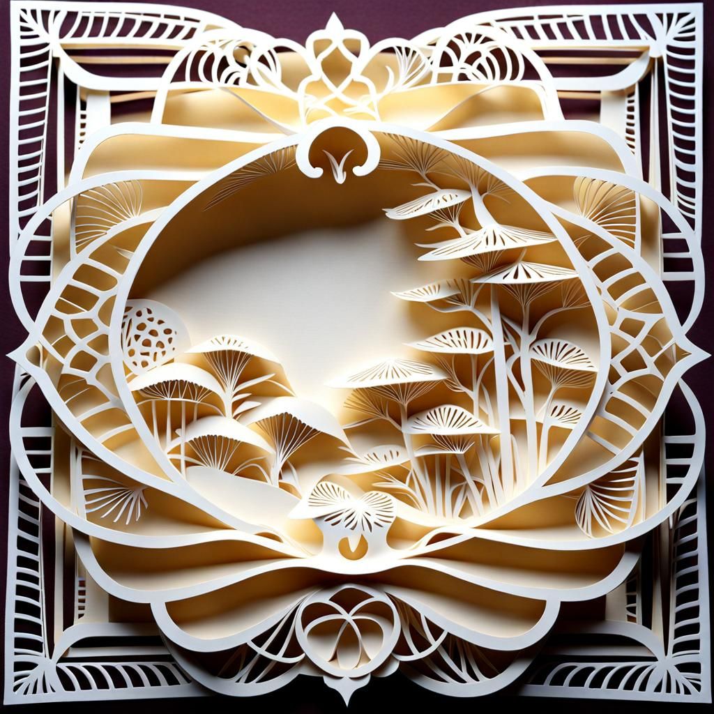 Kirigami, Masterpiece, Perfect composition, Beautiful creati...