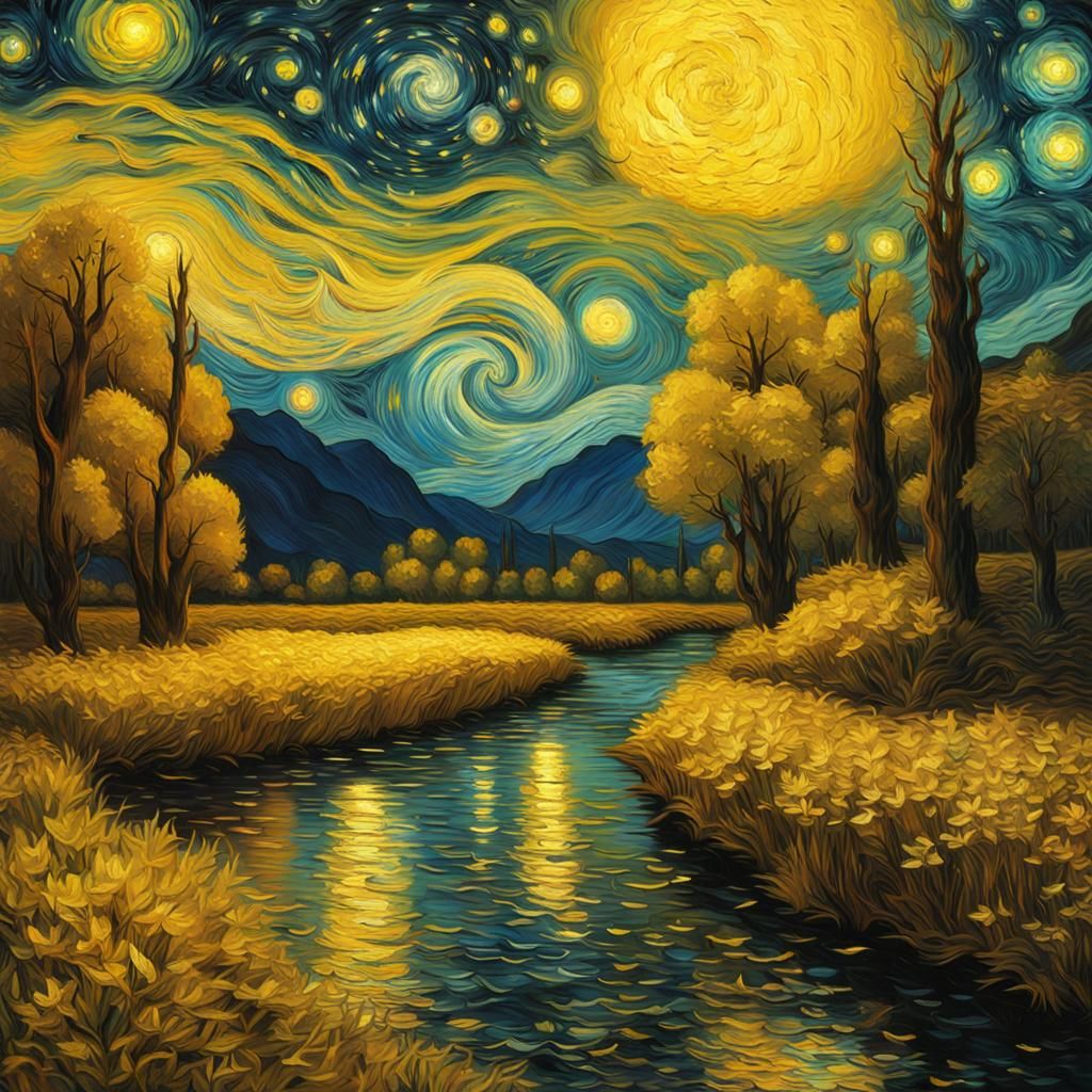 van Gogh's Serenity  by @Mymymai