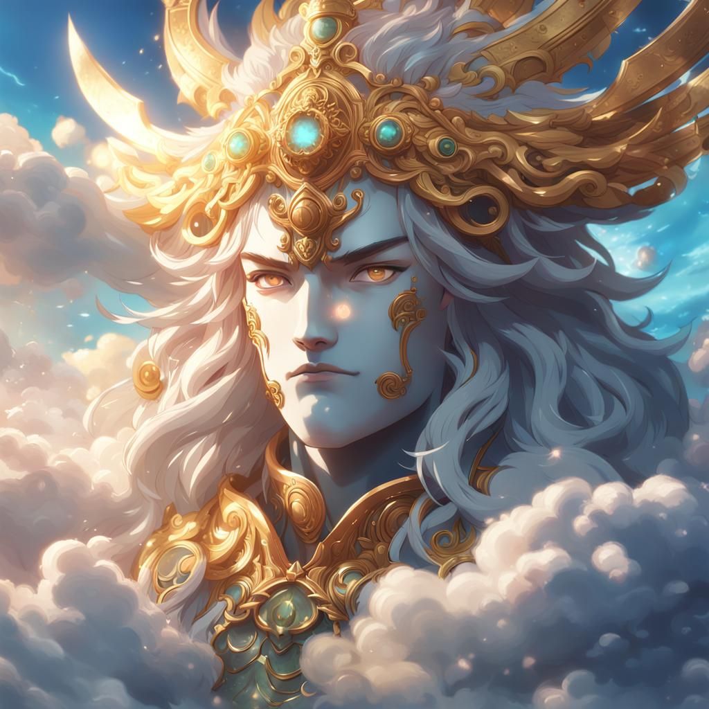 face of god from the clouds