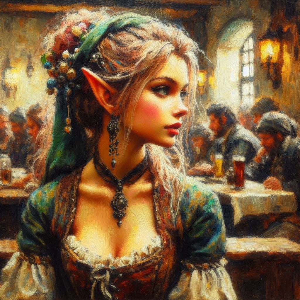 "What's an Elf have to do to get a drink around here?"