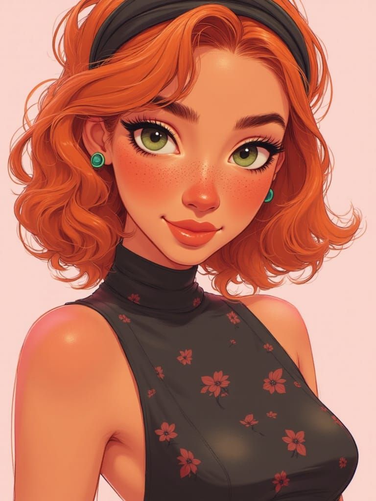 <lora:Adsumus:1.0>This image is a digital illustration of a stylized character, tightly framed, intimate, close up, muted color :: (masterpi...