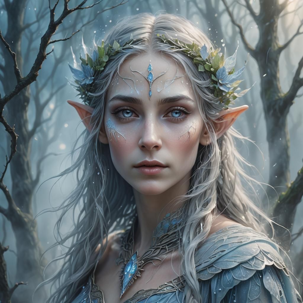 A mysterious elven woman