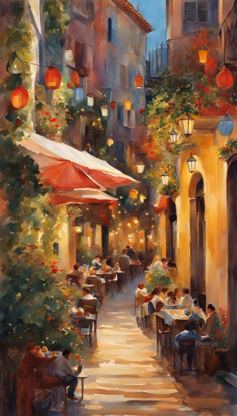 Whimsical Christmas Morning in Palma, Majorca's Bustling Caf...