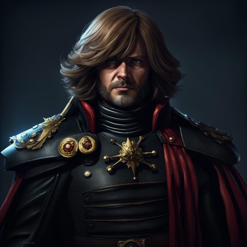 Captain Harlock mixed with games of thrones, head and shoulders ...