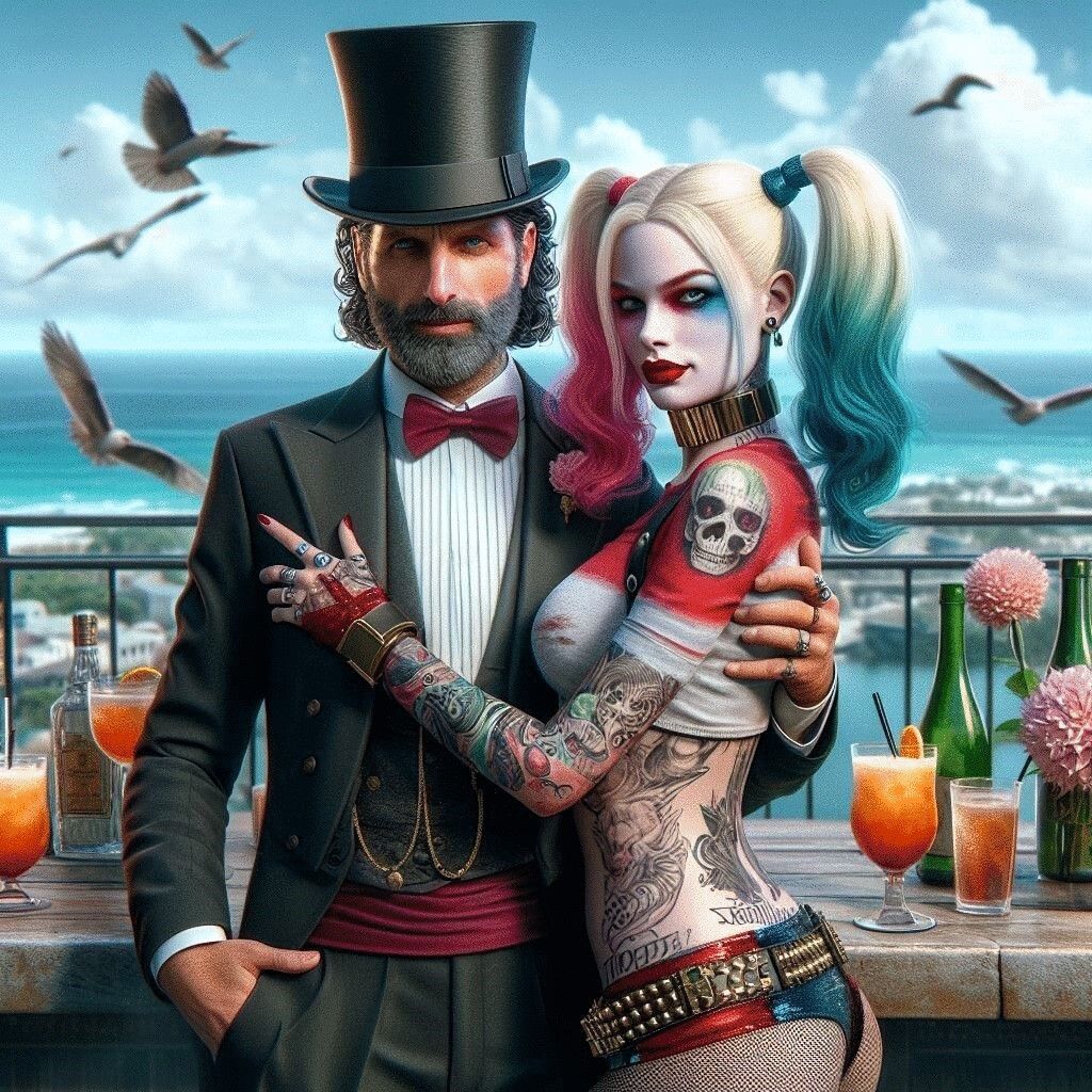 Magic Rick with beautiful assistant Harley