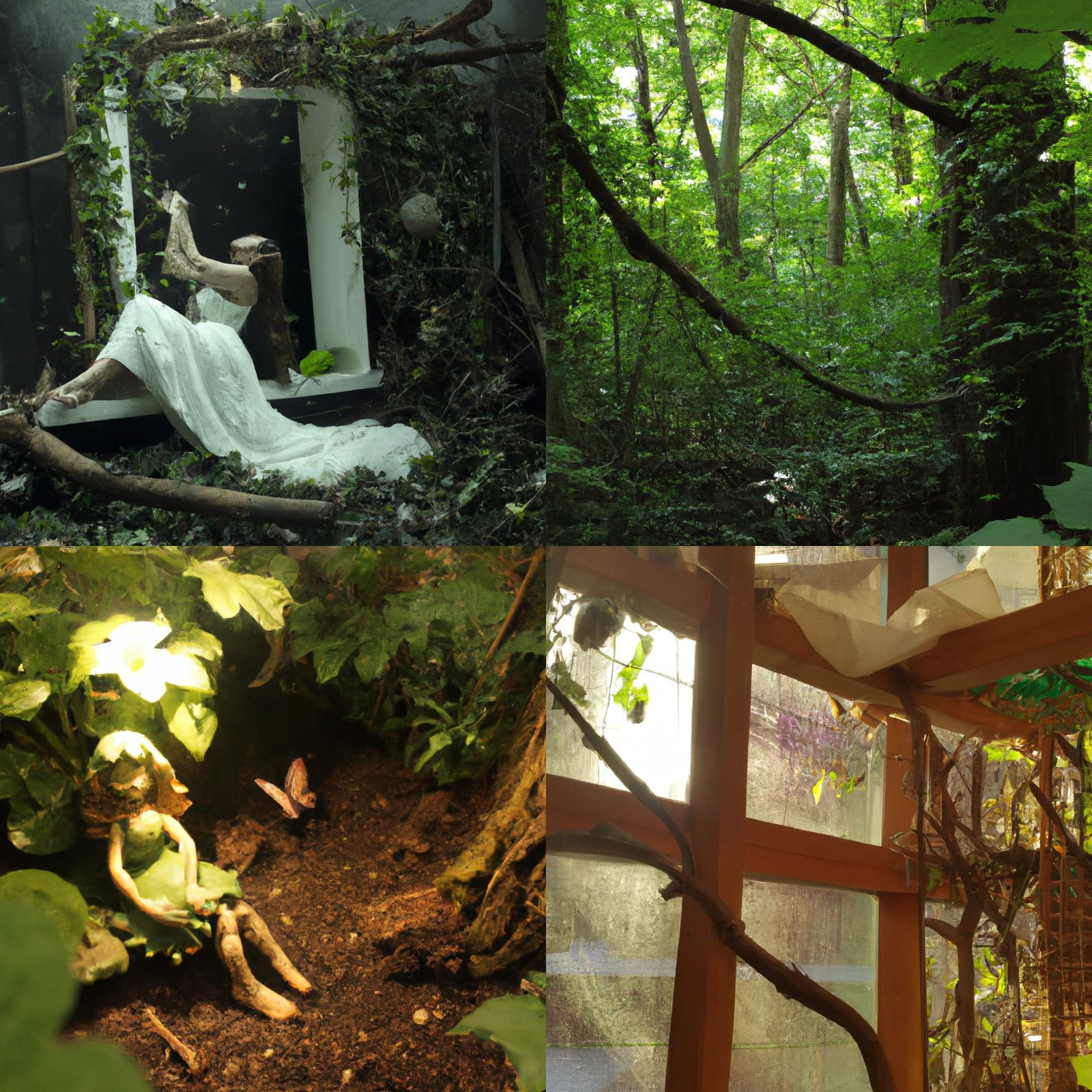 indoor, forest, enchanted, mythical, fairies, elegant, unreal, high resolution, cinematic, award