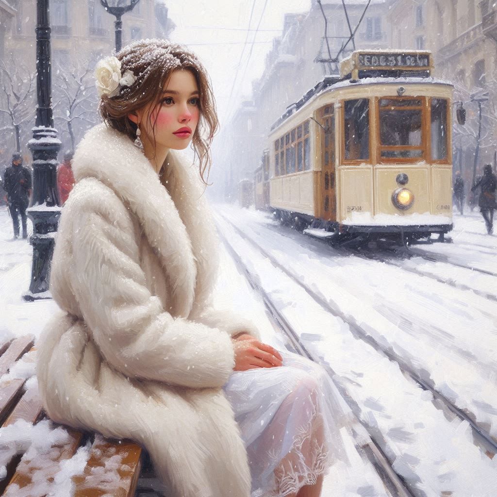 Waiting for tram  by @Megan 