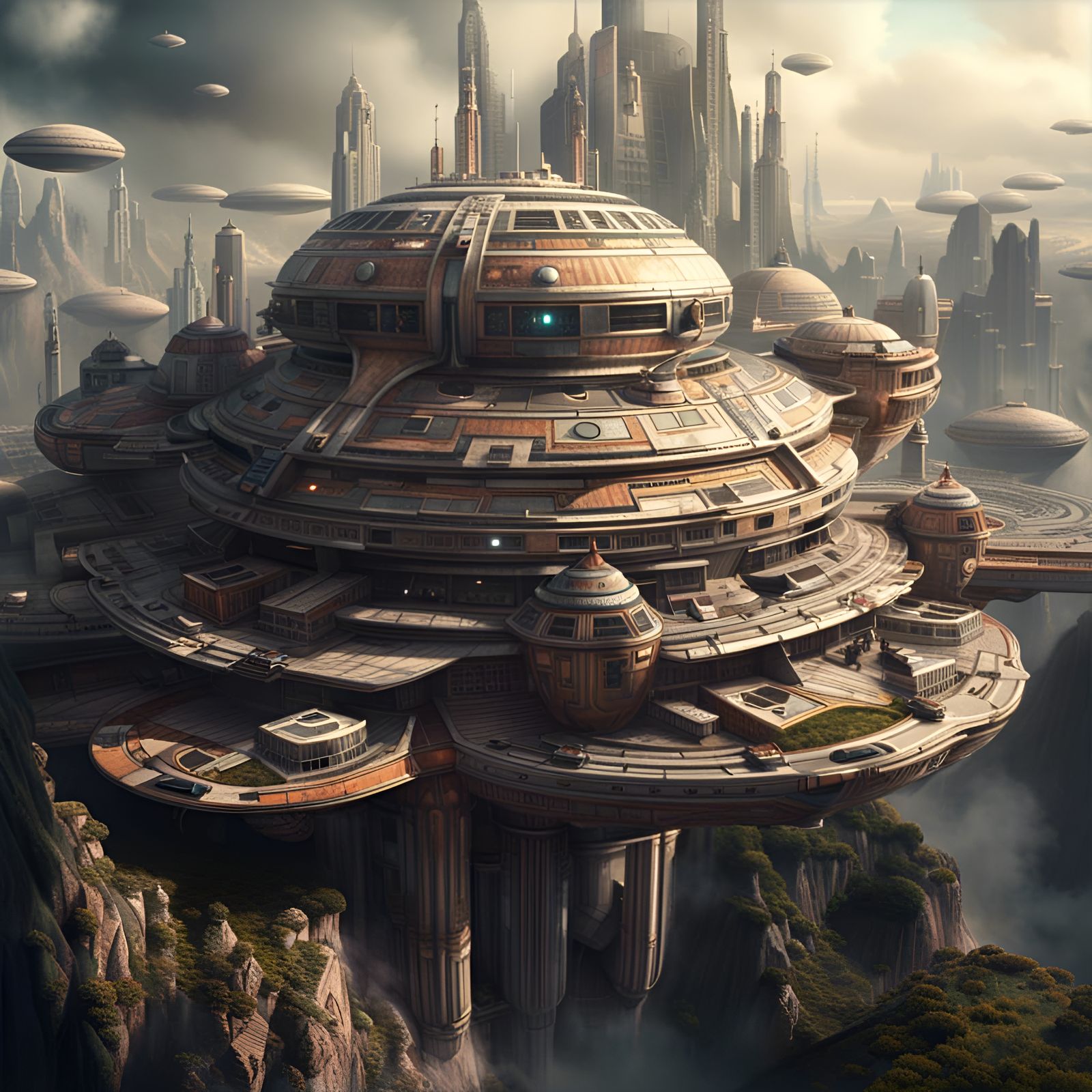 Cloud City - AI Generated Artwork - NightCafe Creator