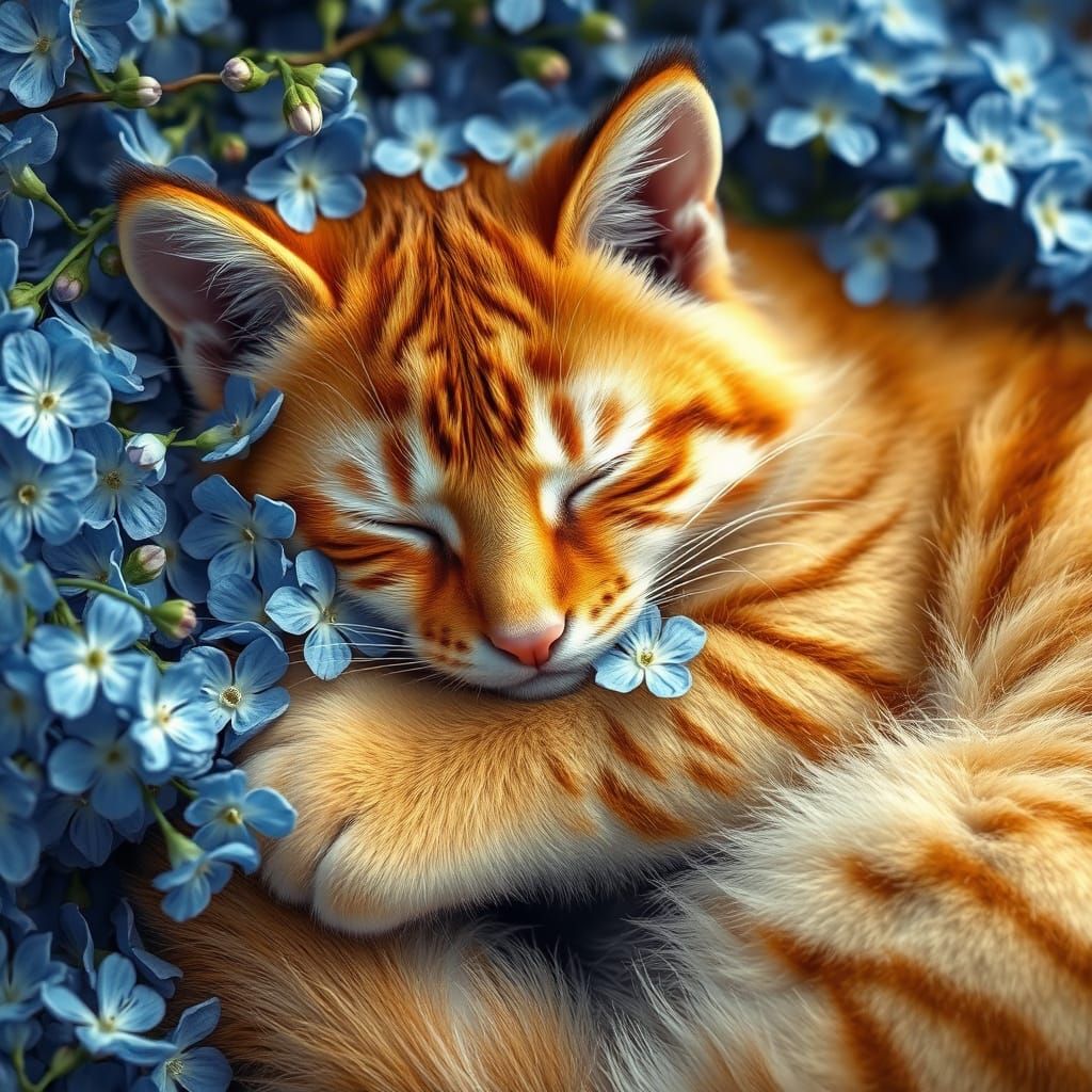 sleeping cat  by @Oliver289