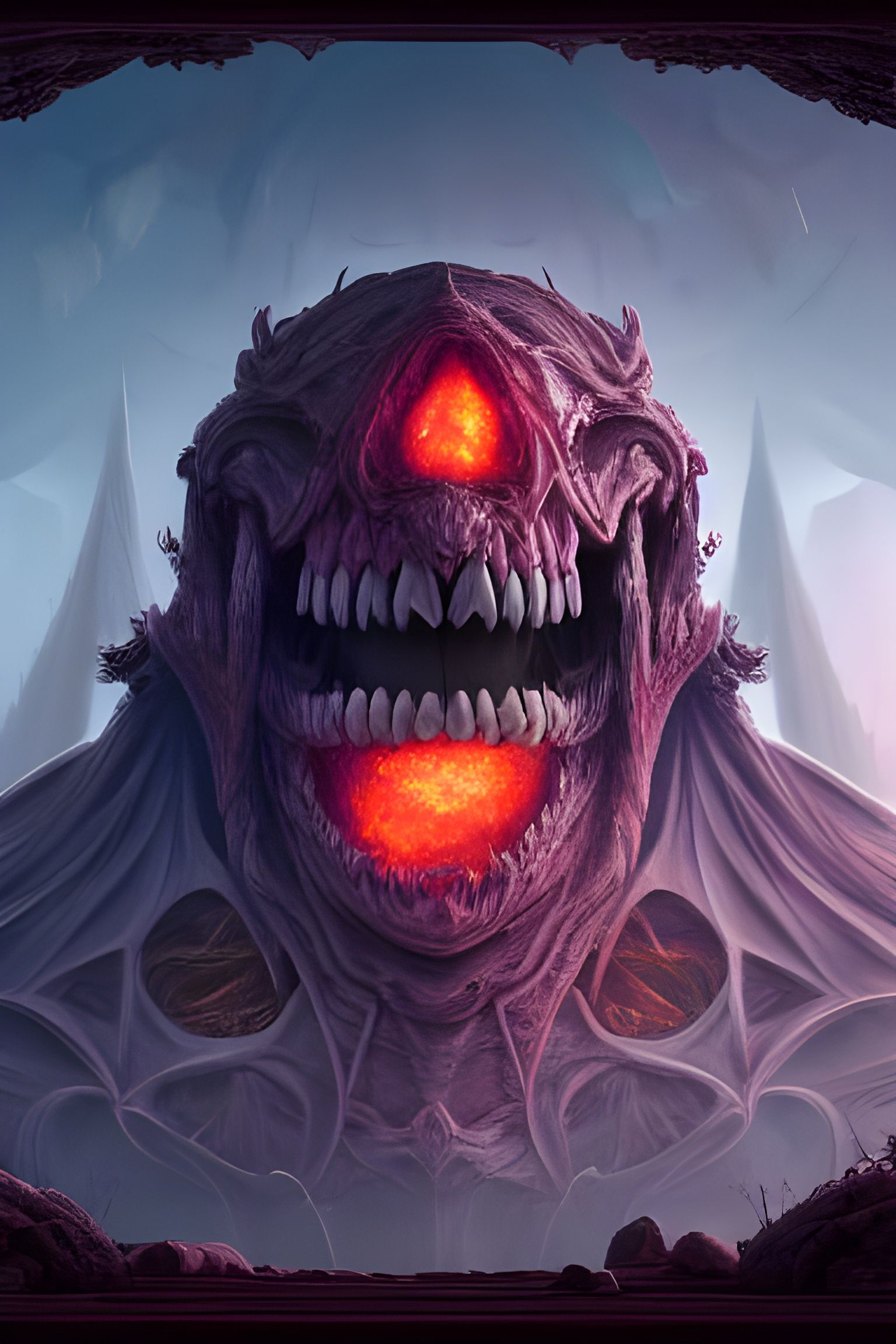 Detailed Matte Painting of Human Anatomy